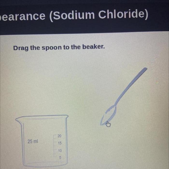 Put the substance in a 25 ml beaker