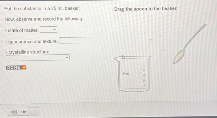 Beaker cylinder graduated flask read measurement